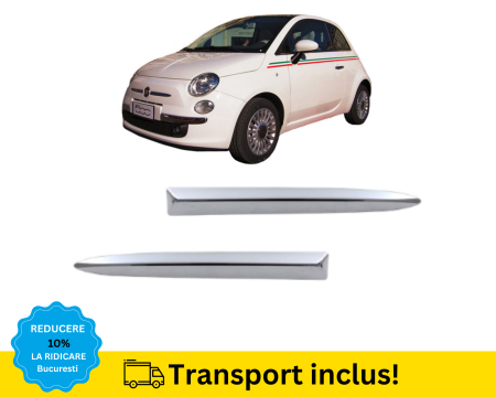 FIAT - Bandouri cromate Bara fata Fiat 500 2007-2014 
