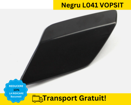 GOLF 6 VI 2008-2012 - Capac spalator far stanga Volkswagen GOLF 6 VI 2008-2012 Negru L041 VOPSIT