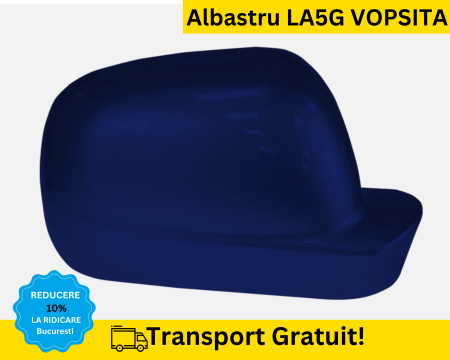 GOLF 4 IV 1998-2003 - Carcasa Capac Oglinda dreapta Volkswagen Passat B5 Bora Golf 4 Albastru LA5G VOPSITA