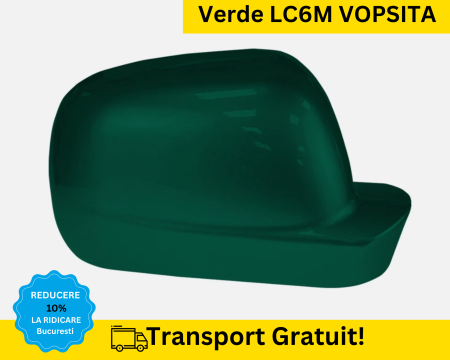 CAPACE OGLINZI - Carcasa Capac Oglinda dreapta Volkswagen Passat B5 Bora Golf 4 Verde LC6M VOPSITA