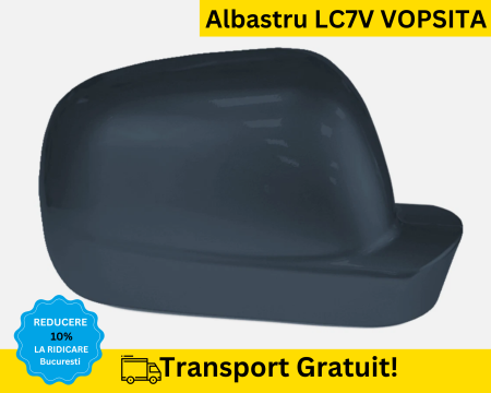 GOLF 4 IV 1998-2003 - Carcasa Capac Oglinda dreapta Volkswagen Passat B5 Bora Golf 4 Albastru LC7V VOPSITA
