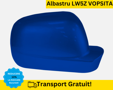 CAPACE OGLINZI - Carcasa Capac Oglinda dreapta Volkswagen Passat B5 Bora Golf 4 Albastru LW5Z VOPSITA