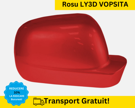 CAPACE OGLINZI - Carcasa Capac Oglinda dreapta Volkswagen Passat B5 Bora Golf 4 Rosu LY3D VOPSITA 