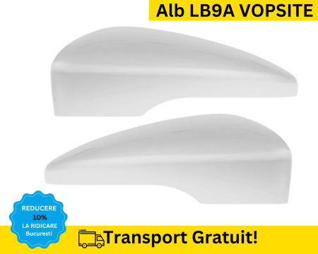 PASSAT B7 2010-2014 - Capace Oglinzi Volkswagen Passat B7 2010-2014 Alb LB9A VOPSITE