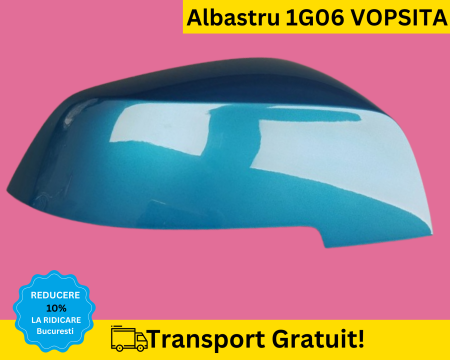 CAPACE OGLINZI - Carcasa Capac Oglinda dreapta BMW Seria 1 Seria 3 F20 F21 F30 F31 F32 F36 Albastru 1G06 VOPSITA