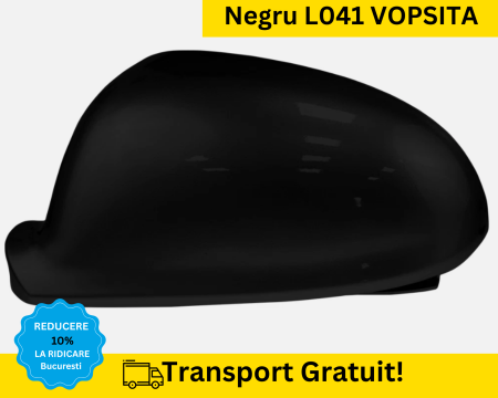 JETTA 2005-2010 - Carcasa Capac Oglinda stanga Volkswagen Golf 5 V, Plus, Plus, Jetta 3 2003-2014 Negru L041 VOPSITA