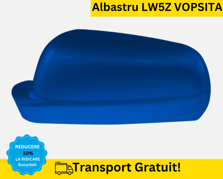 CAPACE OGLINZI - Carcasa Capac Oglinda stanga Volkswagen Passat B5 Bora Golf 4 Albastru LW5Z VOPSITA