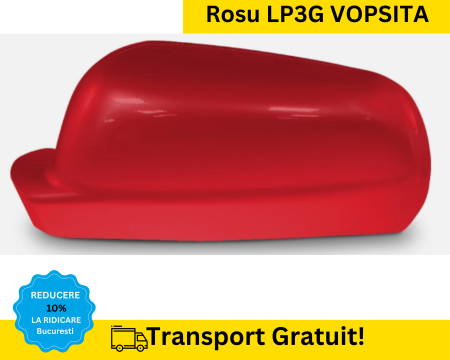 CAPACE OGLINZI - Carcasa Capac Oglinda stanga Volkswagen Passat B5 Bora Golf 4 Rosu LP3G VOPSITA