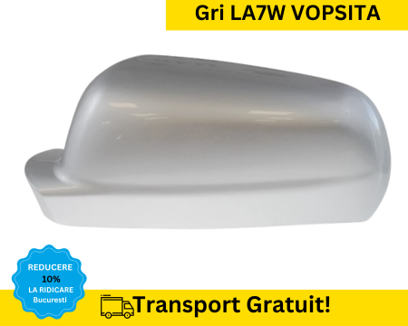 CAPACE OGLINZI - Carcasa Capac Oglinda stanga Volkswagen Passat B5 Bora Golf 4 Gri LA7W VOPSITA