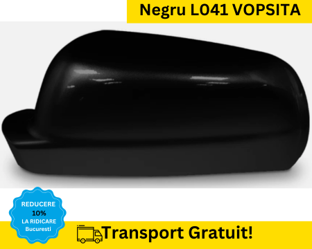 CAPACE OGLINZI - Carcasa Capac Oglinda stanga Volkswagen Passat B5 Bora Golf 4 Negru L041 VOPSITA
