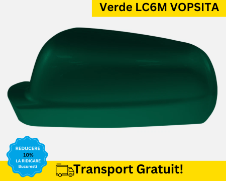 CAPACE OGLINZI - Carcasa Capac Oglinda stanga Volkswagen Passat B5 Bora Golf 4 Verde LC6M VOPSITA