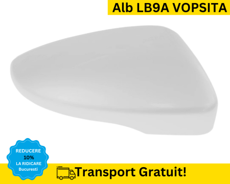 CAPACE OGLINZI - Carcasa Capac Oglinda dreapta Volkswagen Passat B7 2010-2014 Alb LB9A VOPSITA