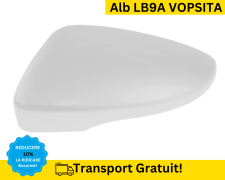CAPACE OGLINZI - Carcasa Capac Oglinda stanga Volkswagen Passat B7 2010-2014 Alb LB9A VOPSITA