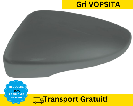 CAPACE OGLINZI - Carcasa Capac Oglinda stanga Volkswagen Passat B7 2010-2014 Gri LI7F VOPSITA