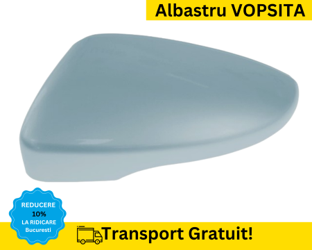 CAPACE OGLINZI - Carcasa Capac Oglinda stanga Volkswagen Passat B7 2010-2014 Albastru deschis LC7Z VOPSITA