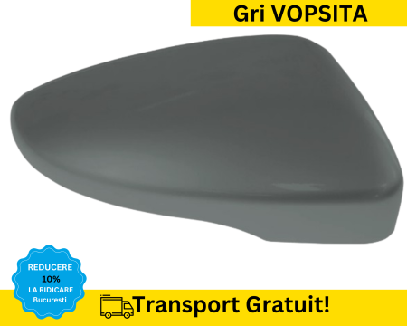 CAPACE OGLINZI - Carcasa Capac Oglinda dreapta Volkswagen Passat B7 2010-2014 Gri LI7F VOPSITA