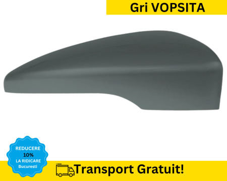 CAPACE OGLINZI - Carcasa Capac Oglinda dreapta Volkswagen Passat B7 2010-2014 Gri LK7X VOPSITA