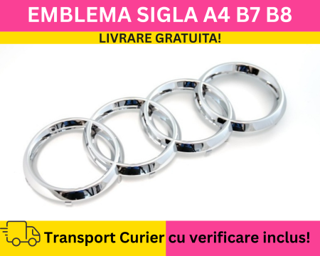 A6 C6 2003-2010 - Emblema Sigla fata Grila Radiator Audi A4 B7 B8 A6 Originala