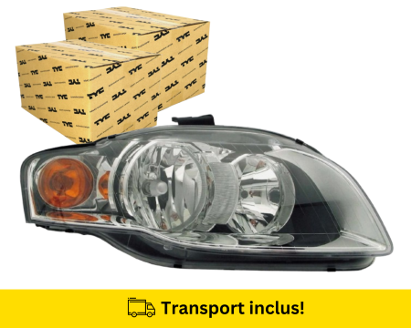 A4 B7 2004-2007 - Far Audi A4 B7 8E 2005-2007 stanga Halogen  H7 H7  semnal portocaliu