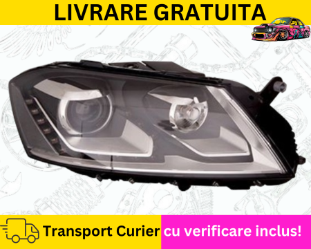 PASSAT B7 2010-2014 - Far Bi-Xenon dreapta VW Passat B7 2010-2014 D3S LED