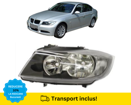 SERIA 3 E90 E91 SEDAN COMBI - Far BMW Seria 3 E90 E91 2004-2008 NFL H7/H7 Halogen Stanga