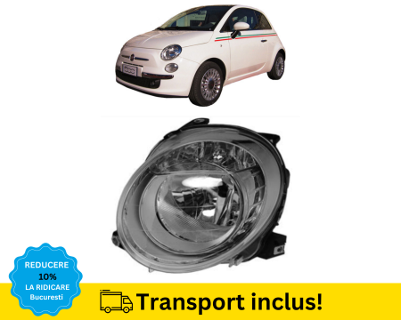 FIAT - Far Fiat 500 2007-2014 H7 Stanga