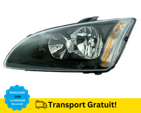 Far stanga Ford Focus MK2 2004-2008 H1 H7 fundal negru