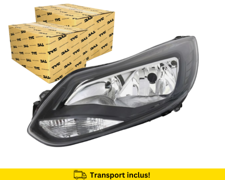 FOCUS MK3 2012-2017 - Far stanga Ford Focus MK3 2011-2015 H1 H7 Halogen cadru negru