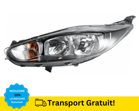 FIESTA MK7 2008-2017 - Far stanga LED Ford Fiesta MK7 2013-2017 H15 H7 fundal negru
