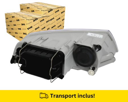 Far stanga Skoda Octavia 2 2004-2008 H1 H7 Halogen cu lupa [1]