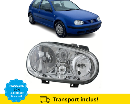 GOLF 4 IV 1998-2003 - Far VW Golf 4 IV 1998-2003 H7/H1 Dreapta