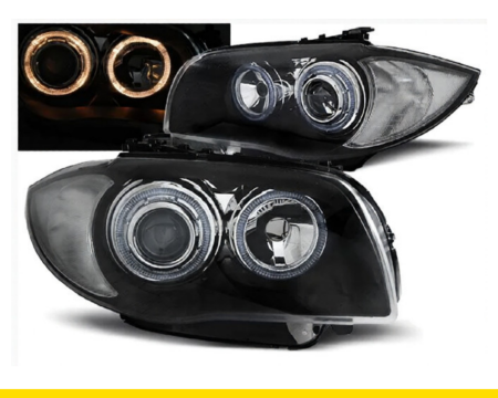 Faruri - Faruri Angel Eyes Halogen BMW Seria 1 E81 E82 E87 E88 2004-2011 H7/H7