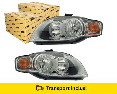 A4 B7 2004-2007 - Faruri Audi A4 B7 8E 2005-2007 H7 H7 Halogen semnal portocaliu