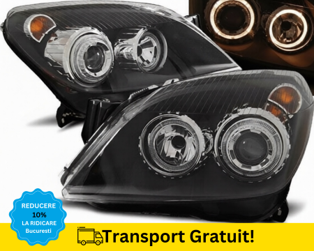 ASTRA H 2004-2010 - Faruri Angel Eyes Halogen Opel Astra H 2004-2010 H7 H7