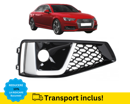 A4 B9 2015-2019 - Grila Bara fata Audi A4 B9 2018-2019 Dreapta
