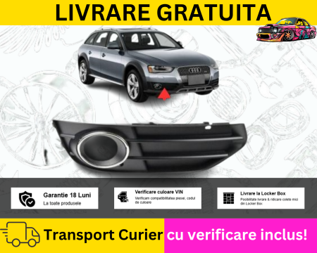 A4 B8 2007-2011 - Grila Bara dreapta fata Audi A4 B8 ALLROAD 2011-2015