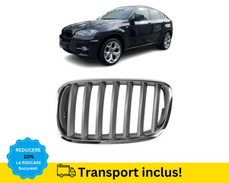 X6 - Grila Capota motor BMW X6 E71 2007-2014 Stanga