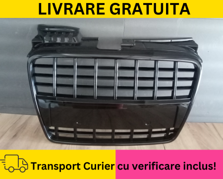 Grila Masca Radiator Audi A4 B7 S3 LOOK 2004-2007 Negru lucios