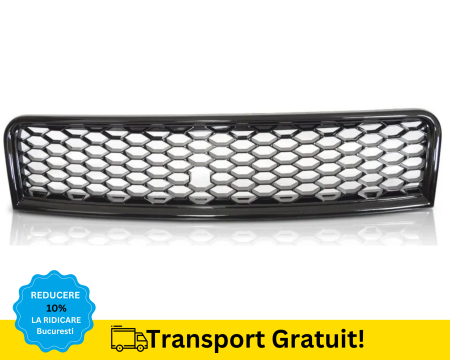 AUDI - Grila Masca Radiator Audi A4 B6 2000-2004 Fagure Negru lucios