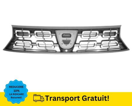 DACIA - Grila masca radiator Dacia Duster 2017-2021 cu gaura pentru camera