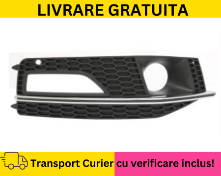 A4 B8.5 2012-2015 - Grila proiectoare ceata dreapta Distronic camera Bara fata Audi A4 B8.5 FSL 8K S-LINE 2012-2015