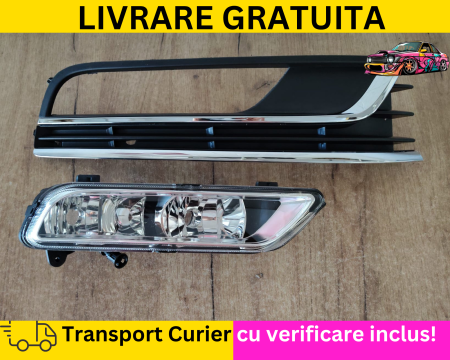 PASSAT B7 2010-2014 - Grila + Proiector ceata dreapta VW Passat B7 2010-2014 Trendline