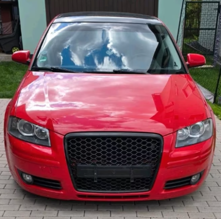Grile Bara fata Negru lucios Audi A3 8P 2005-2008 [3]