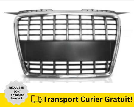 Grila radiator sport Audi A3 8P 2005-2008 suport emblema inclus