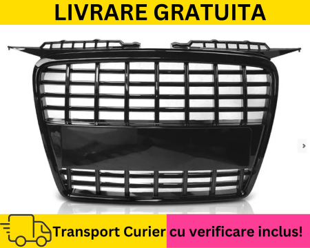 Grila radiator fagure S3-LOOK Negru lucios Audi A3 8P 2005-2008
