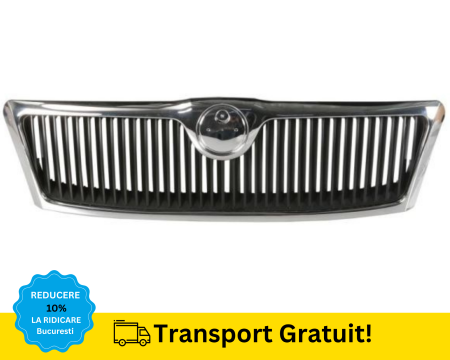 OCTAVIA 2 2004-2008 - Grila radiator fara rama Skoda Octavia 2 1Z3 2004-2008