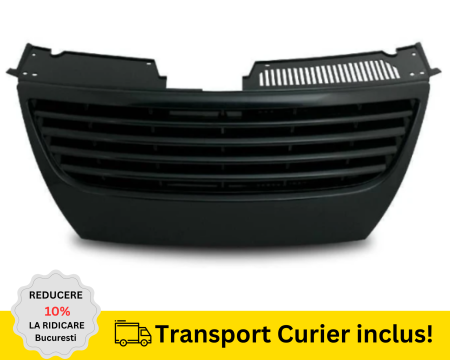 PASSAT B6 2005-2010 - Grila Radiator fara emblema fata VW Passat B6 2005-2010 Negru fara gauri senzori parcare