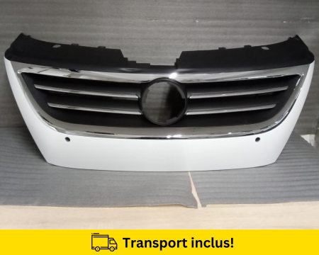 PASSAT CC 2008-2017 - Grila Radiator Masca VW Passat CC 2008-2012 Alb LB9A vopsita la culoarea masini