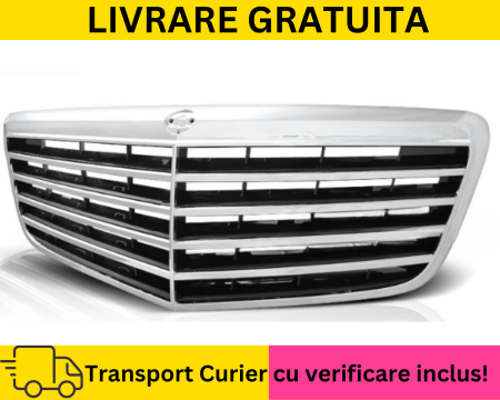 E-CLASS W211 2002-2009 - Grila Masca Radiator Mercedes E-CLASS W211 FSL 2006-2009 Avantgarde
