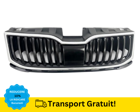 SKODA - Grila Radiator Skoda OCTAVIA III 3 2017-2020 Bandou Cromat